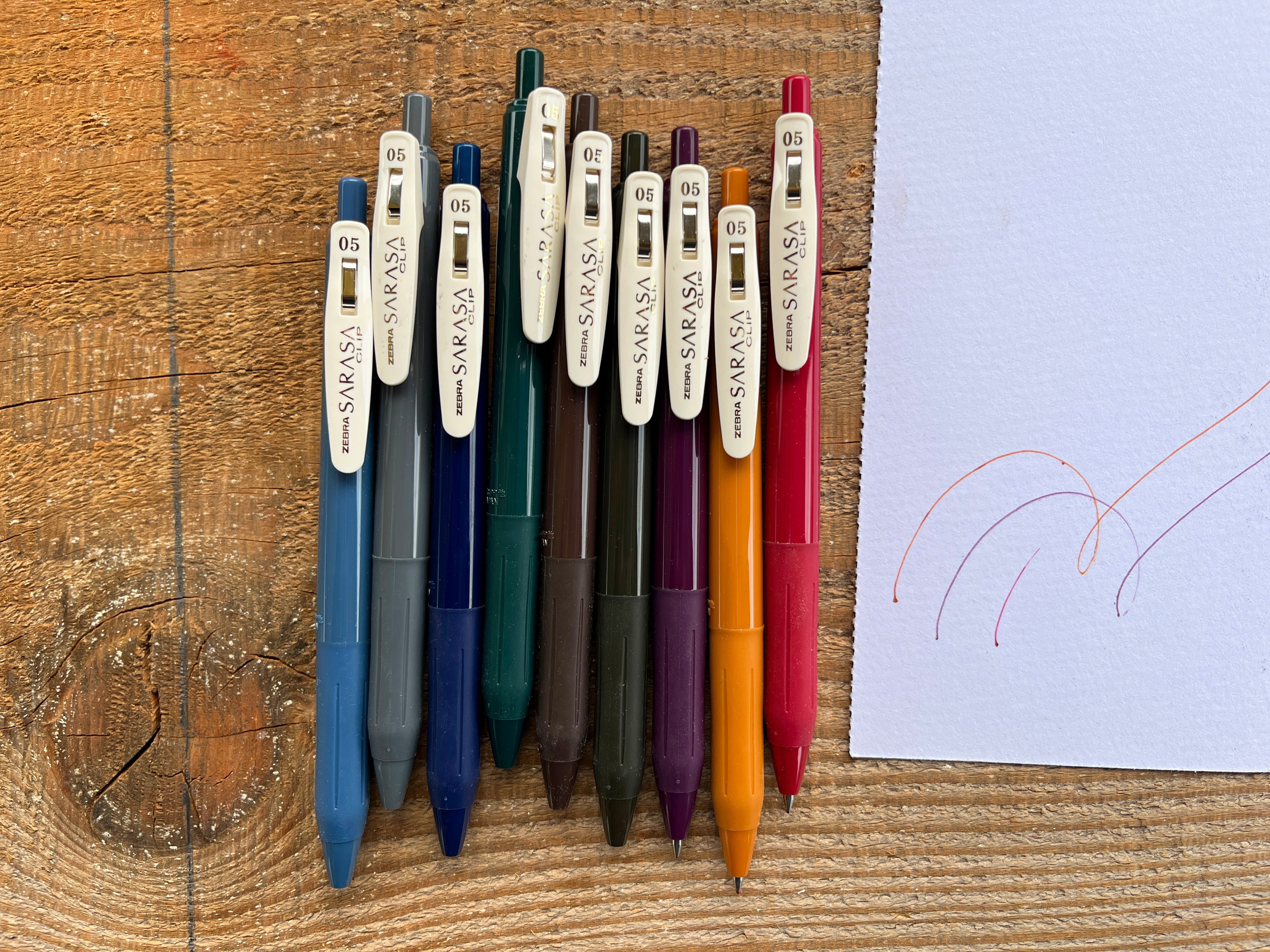 Zebra Sarasa Vintage Gel Click Retractable Pens