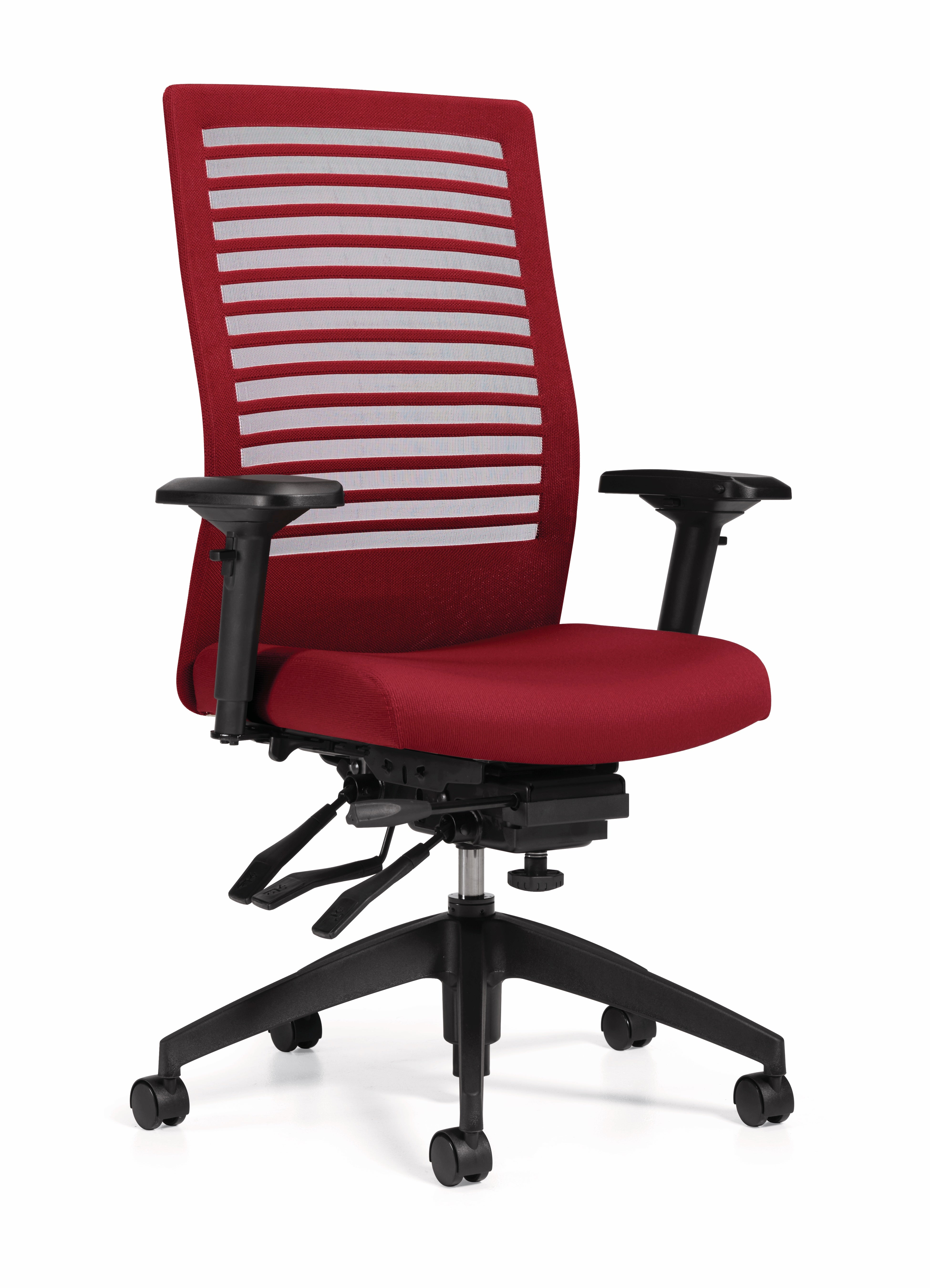 Basics Elora Multi-Tilt High Back Chair - Fabric, Mesh Back Prism