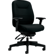 Chaise Basics Comfort-Time Ultra Grande Taille – Tissu Carbone, Dossier Haut, Ergonomique