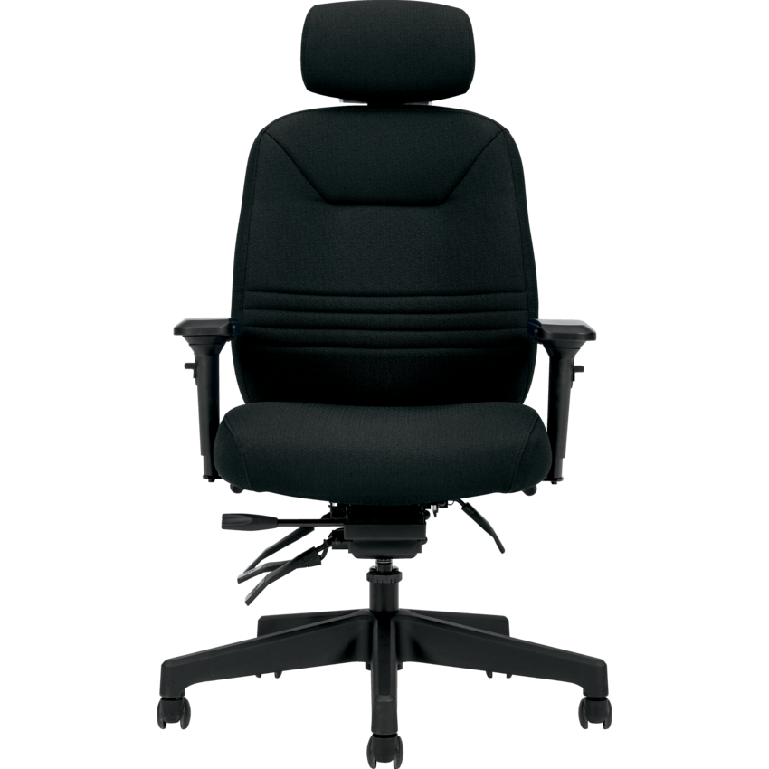Basics Comfort-Time Ultra Big & Tall Chair – Carbon Fabric, High Back with Headrest