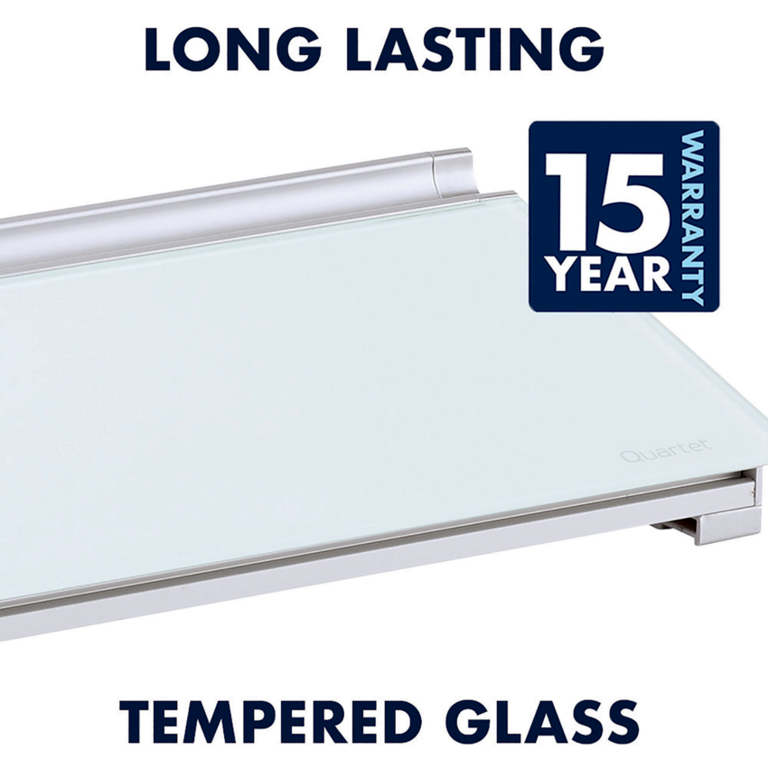 Quartet Desktop Glass Dry-Erase Pad - Clear