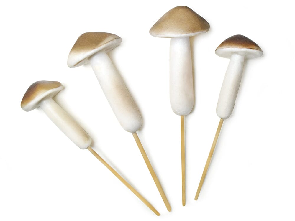 Foam Mushrooms 4pc w/Pick