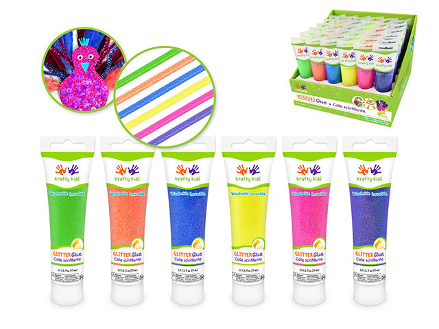 Twinkle Town Glitter Glue 75ml Tubes