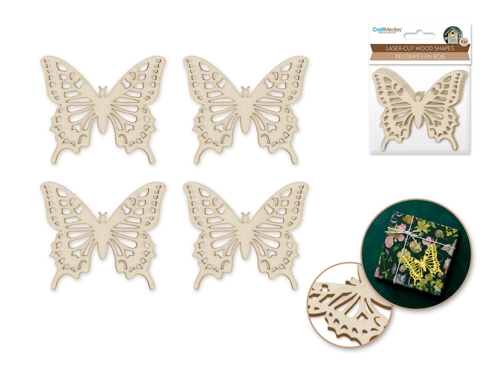 Laser-Cut Wood Shapes