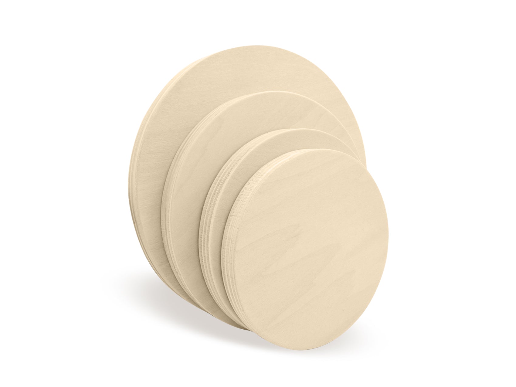 Wood Round Disc Medley 4pc