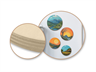 Wood Round Disc Medley 4pc