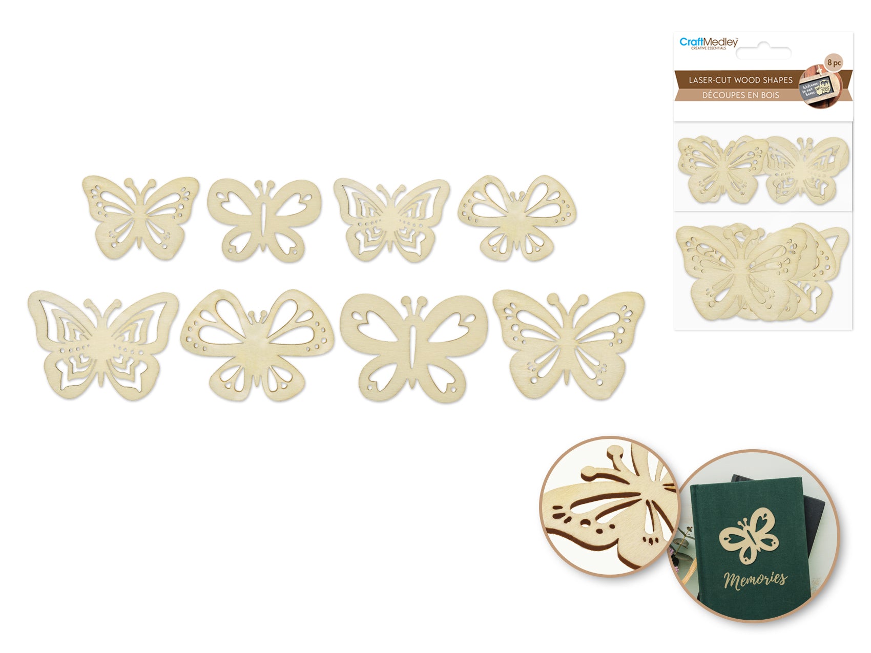 Laser-Cut Wood Shapes