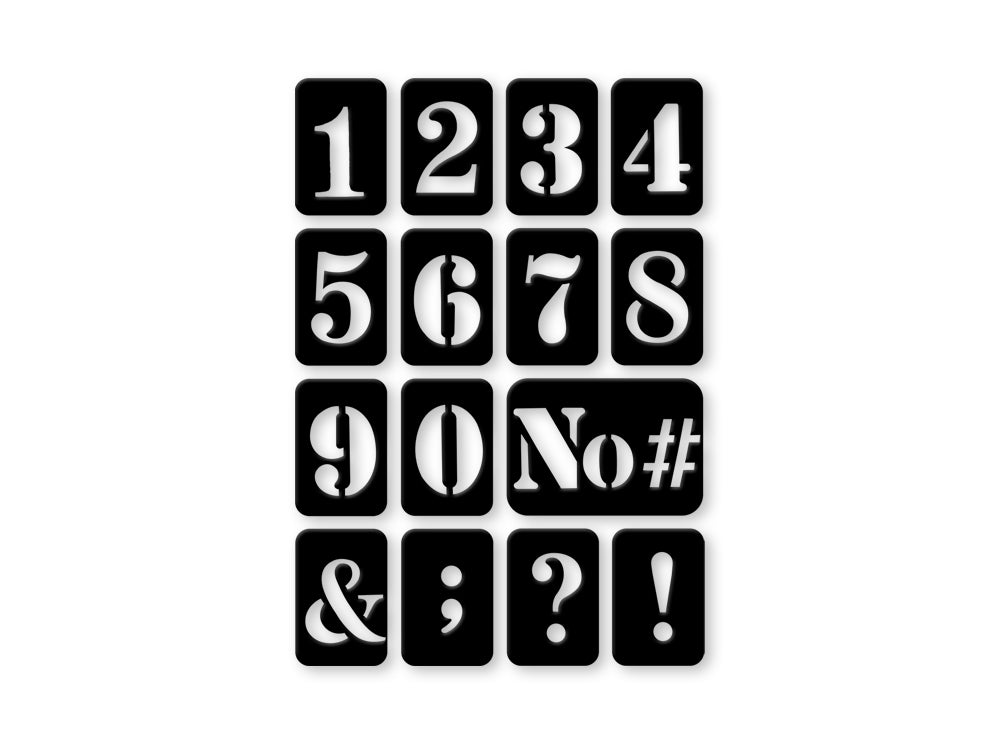 Repostionable Adhesive Stencils