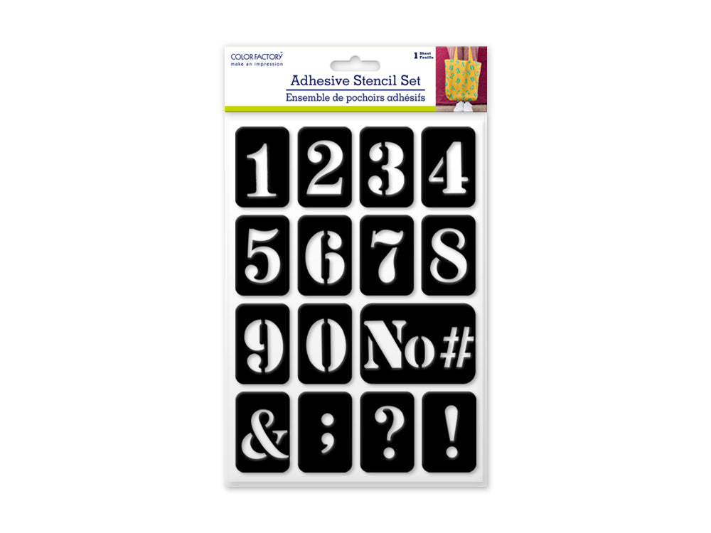 Repostionable Adhesive Stencils