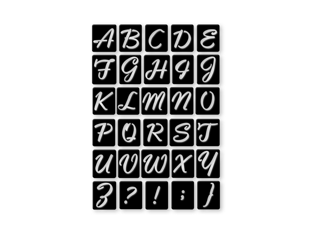 Repostionable Adhesive Stencils