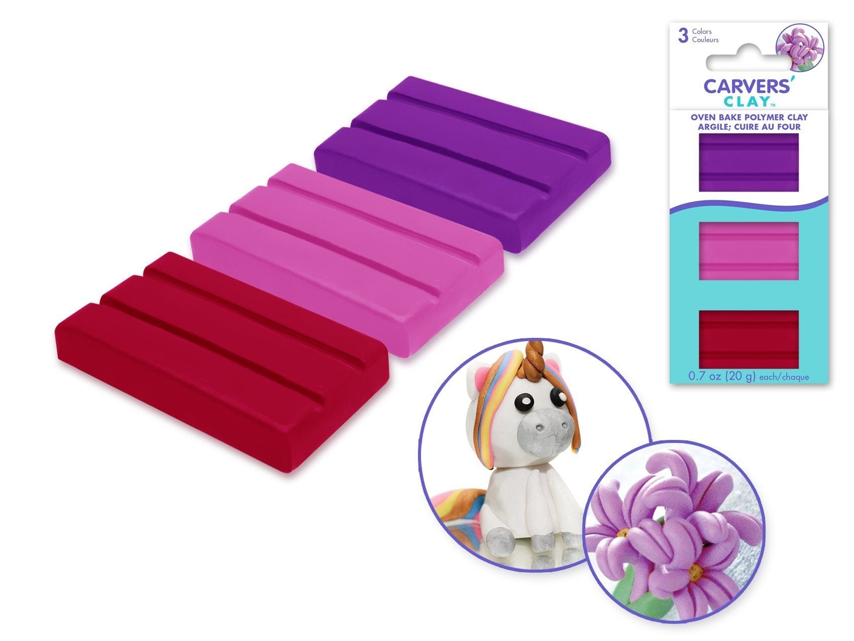 Carver's Oven-Bake Polymer Clay 3pks