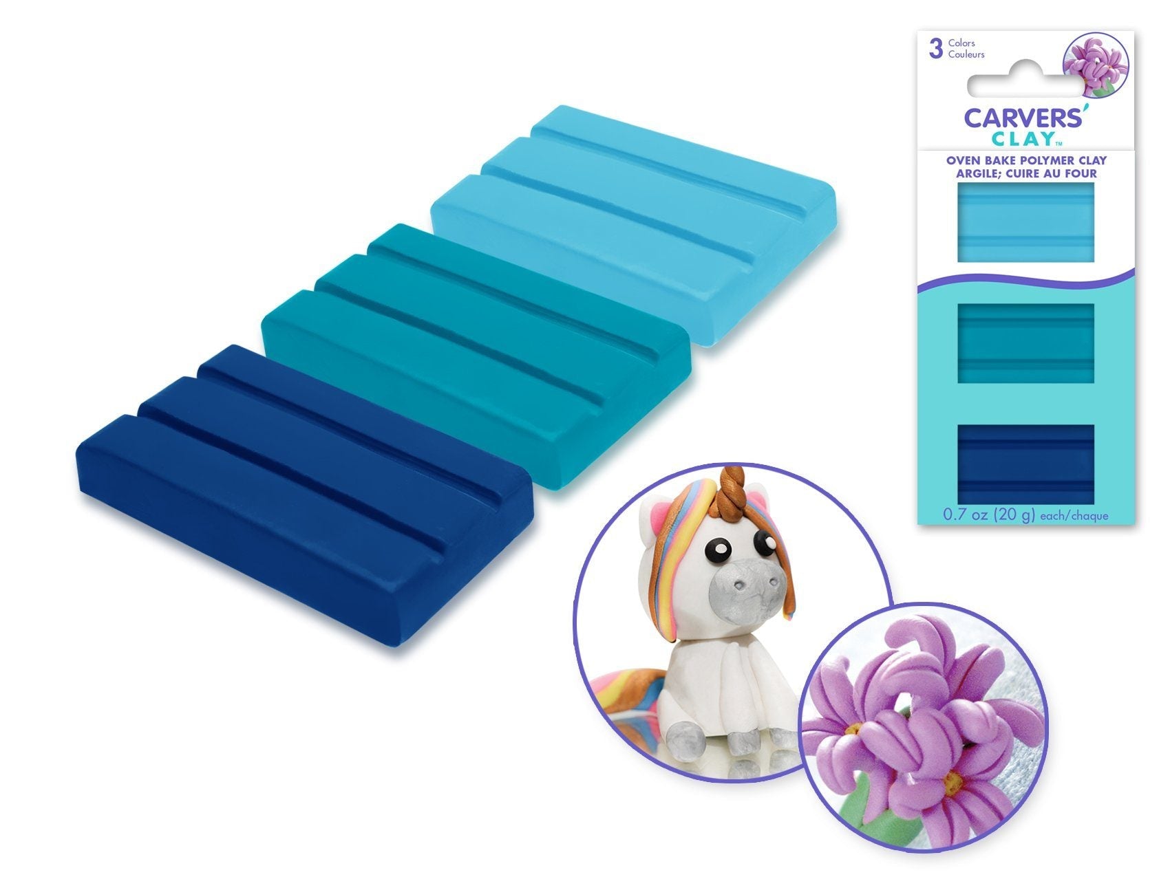 Carver's Oven-Bake Polymer Clay 3pks