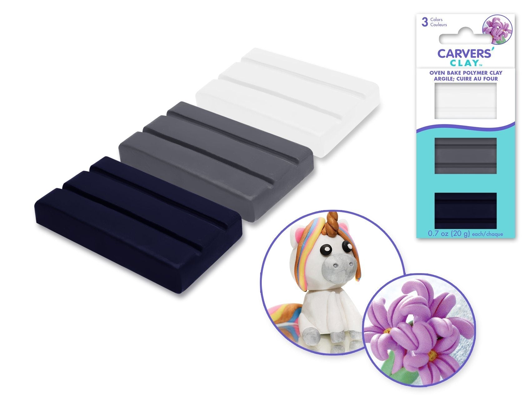 Carver's Oven-Bake Polymer Clay 3pks