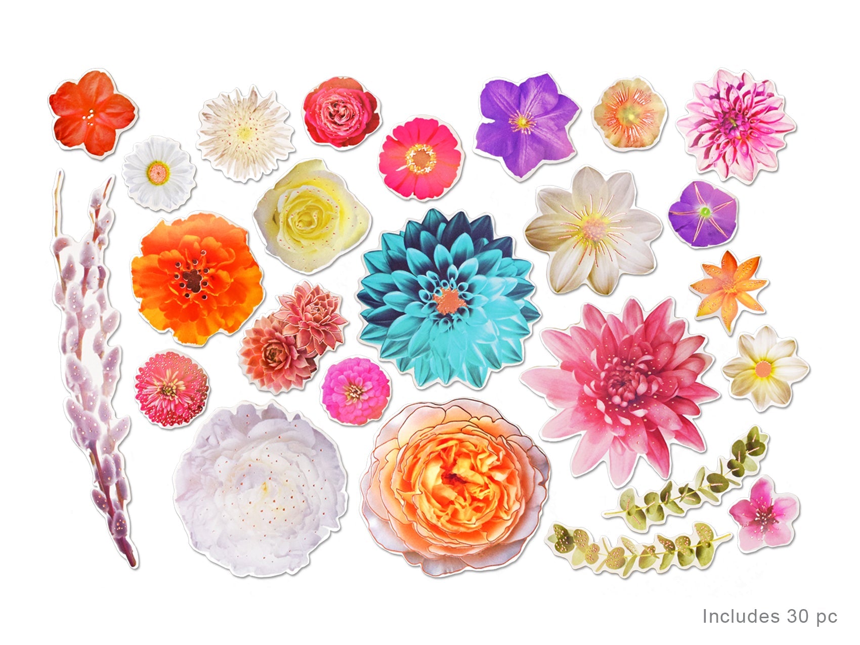 Large Die Cut Foil Embellishments