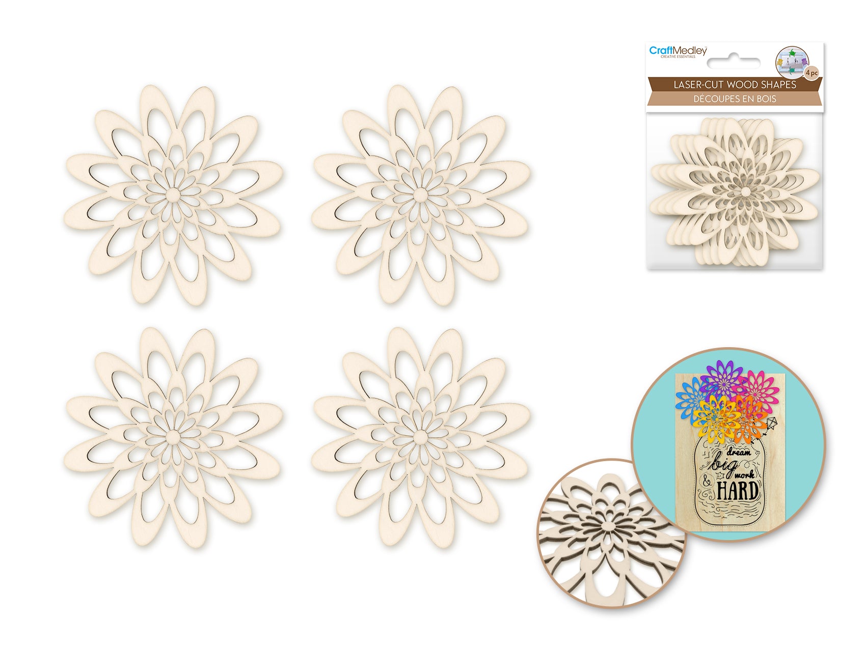 Laser-Cut Wood Shapes