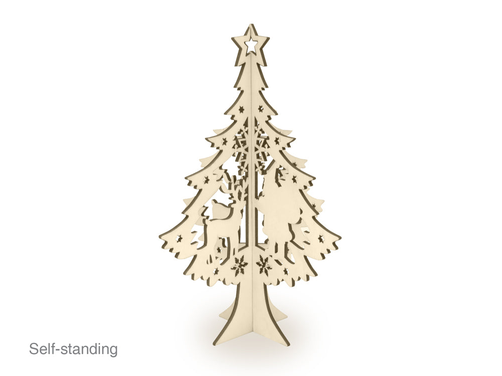 Wood Christmas Tree — 10.2 x 7.5"