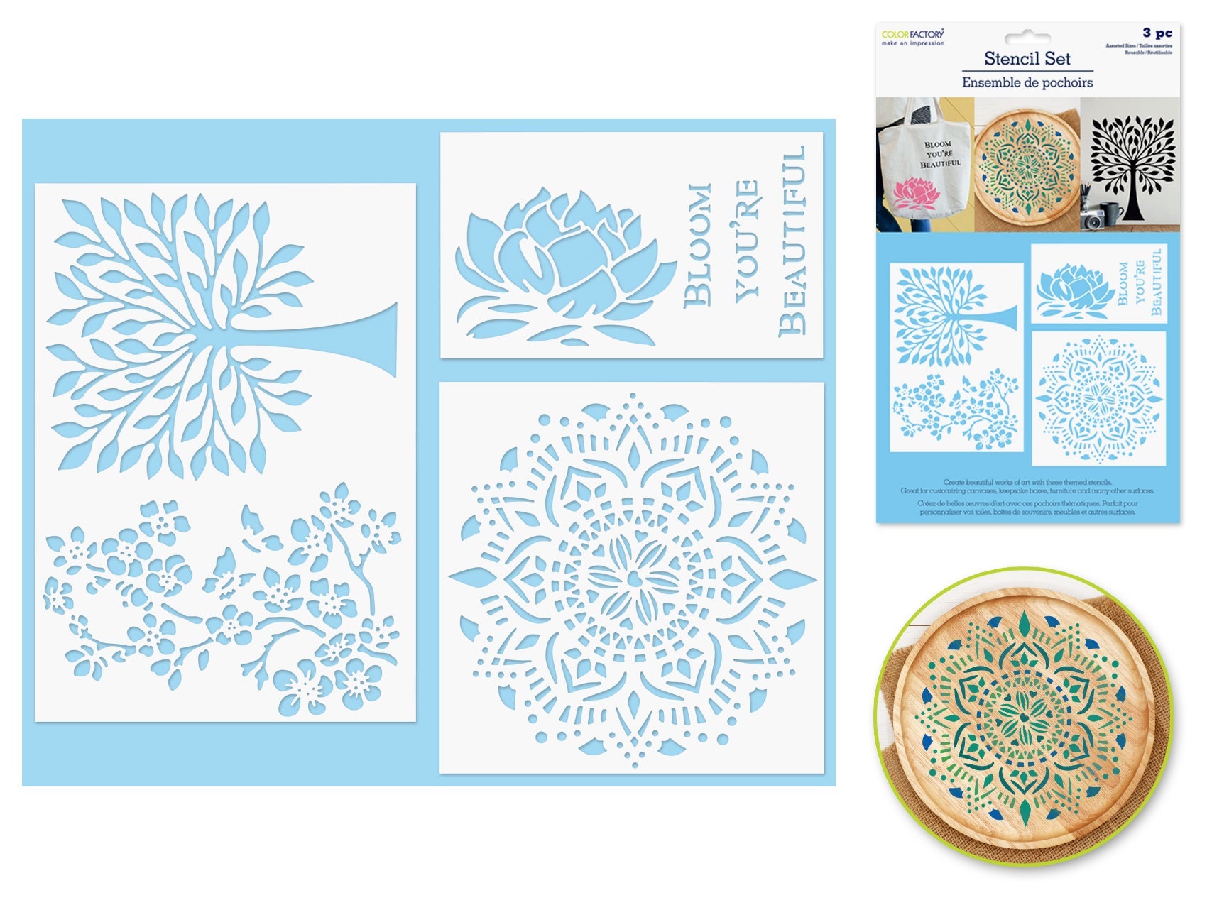 Stencil Sets 3pc