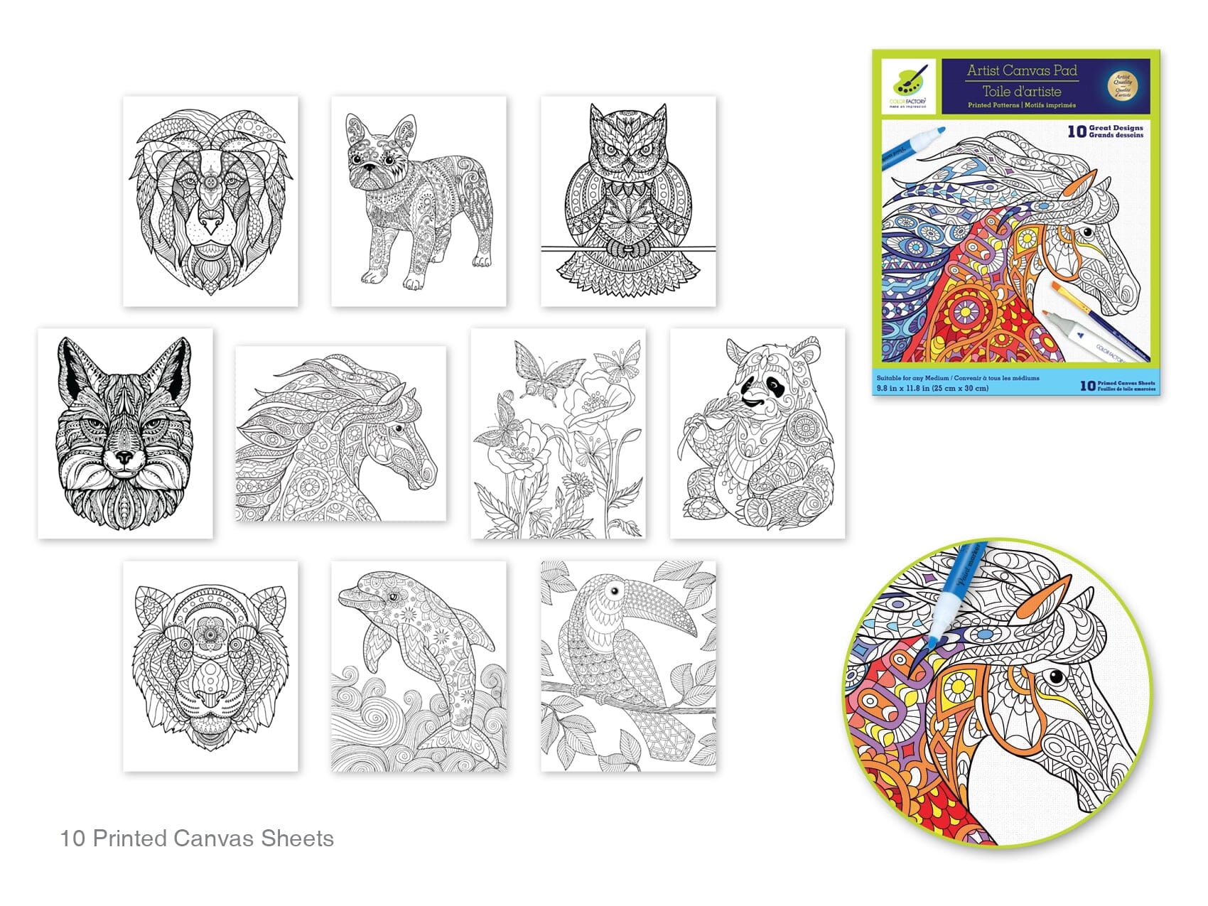 Printed Canvas Pads