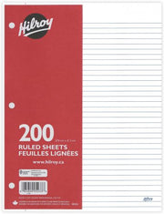 Hilroy Loose Leaf paper 200 Sheets lined and punched