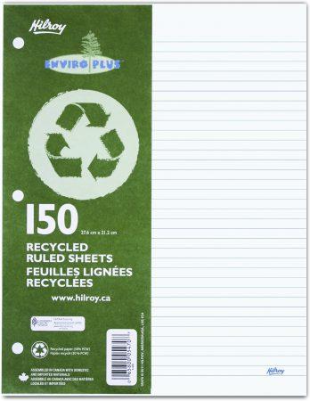 Recycled Ruled Loose Leaf