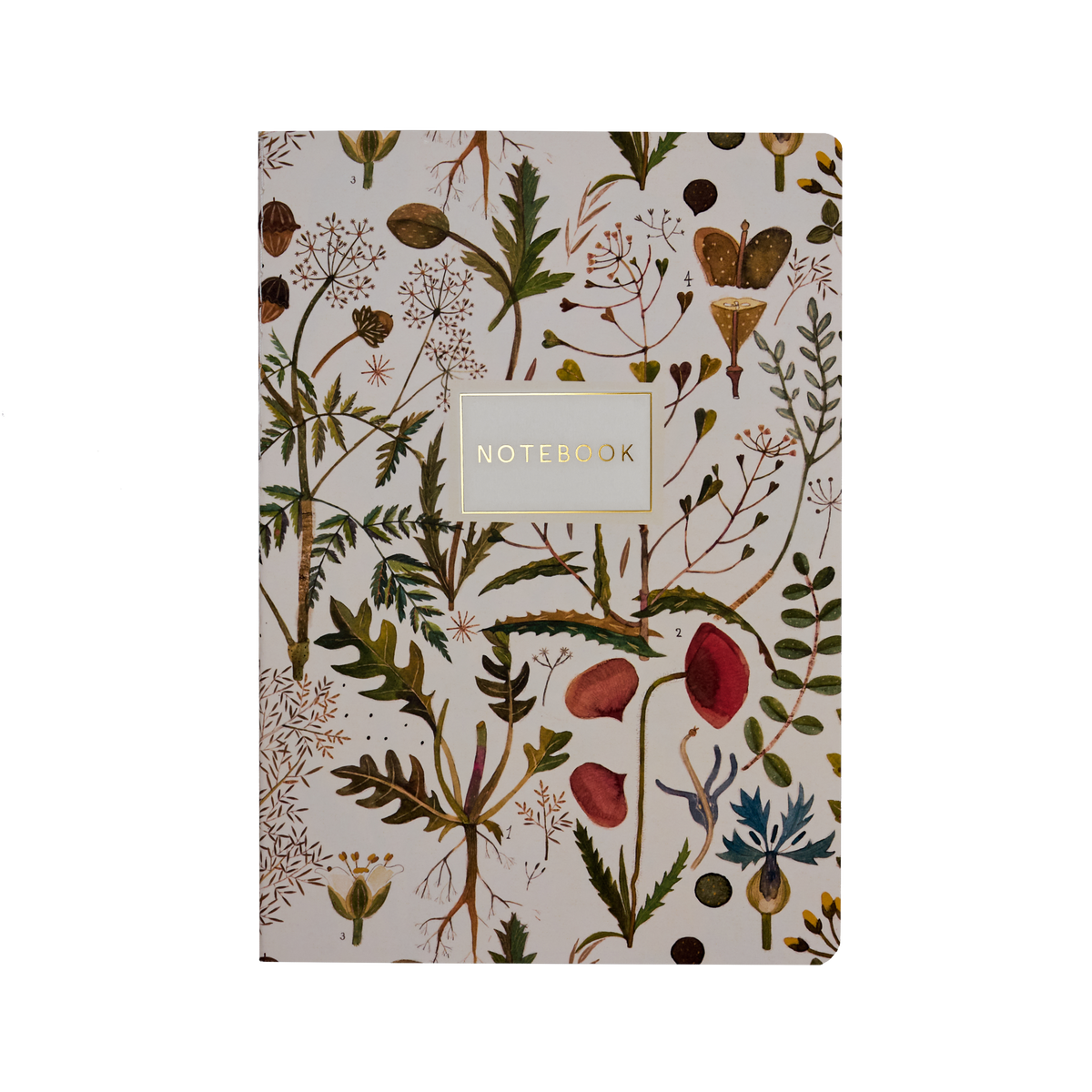 Bruno Visconti Green Flower lined notebook, cover