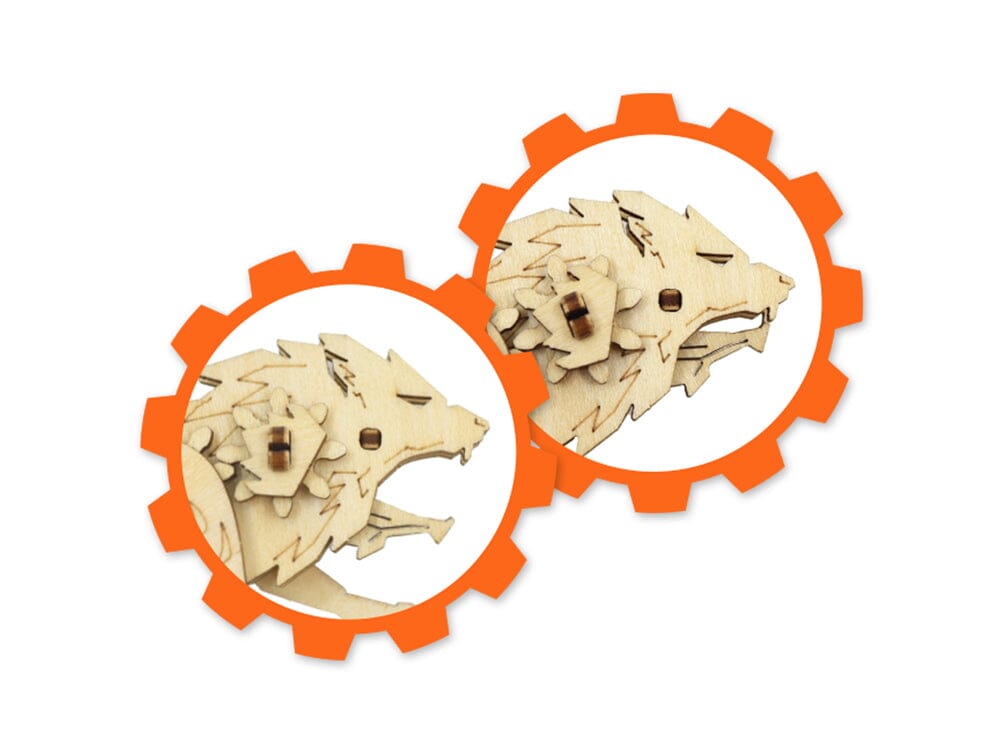 3D Wood Mechanical Gear Puzzle Kits