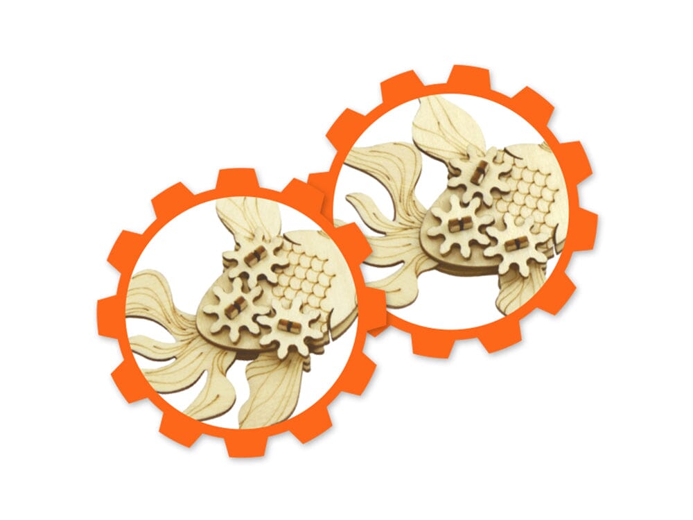 3D Wood Mechanical Gear Puzzle Kits