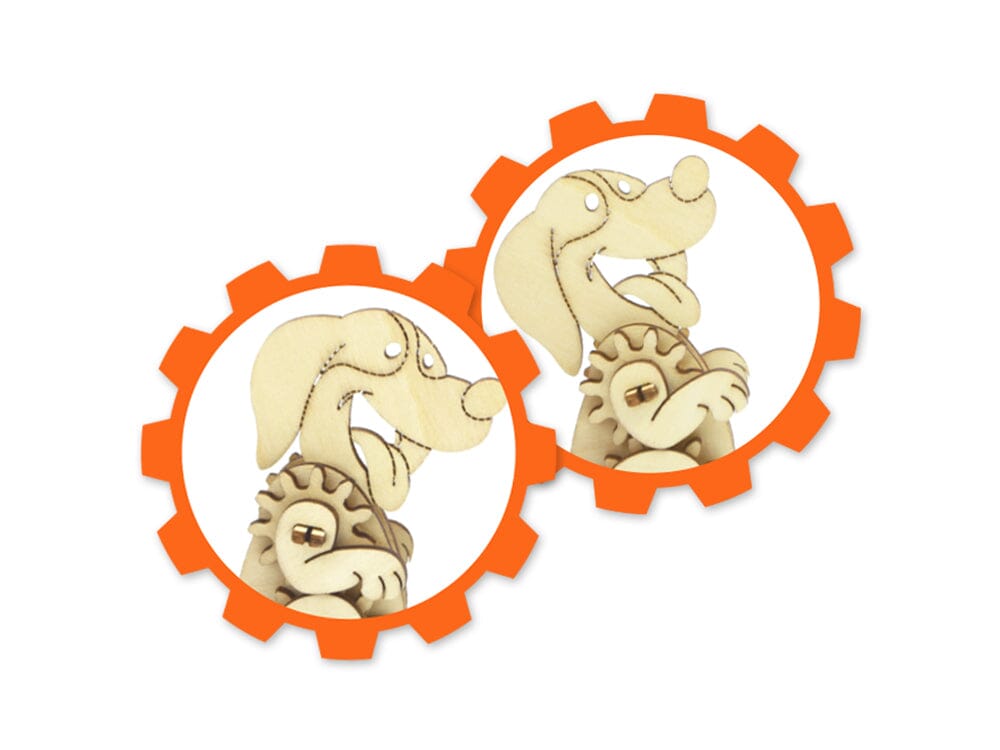 3D Wood Mechanical Gear Puzzle Kits
