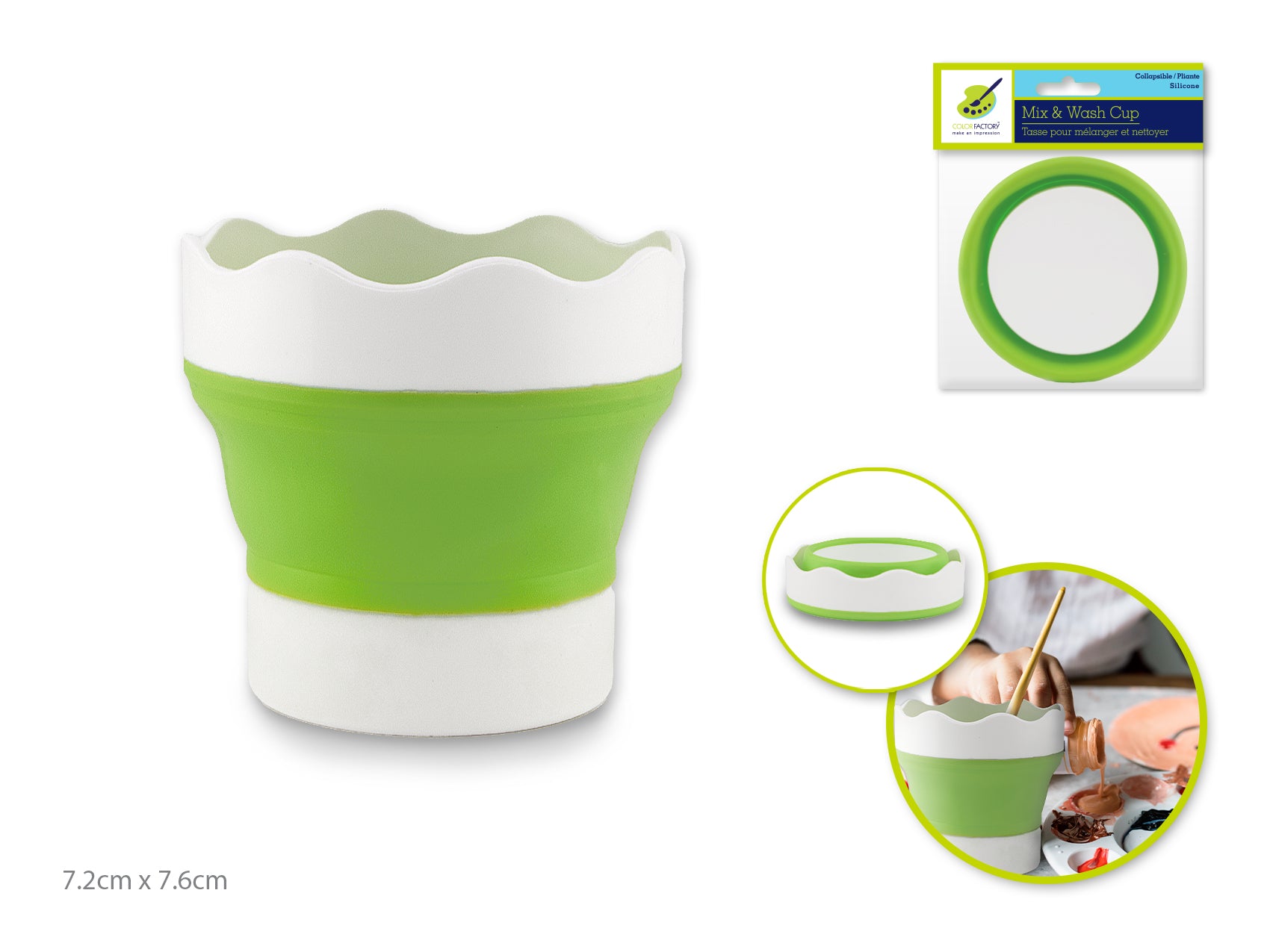 Collapsible Silicone Cup 3"