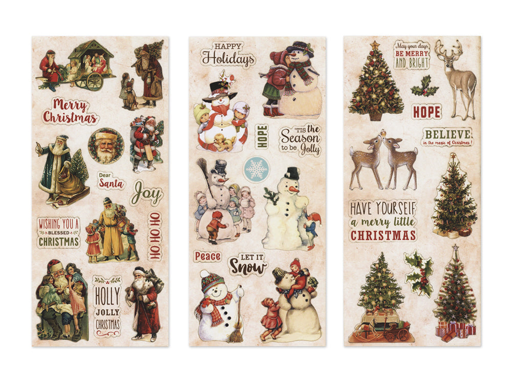 Vintage Holiday Sticker Sheets