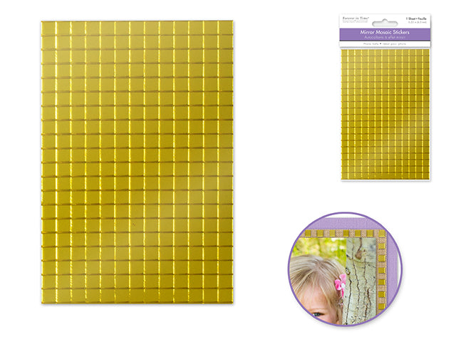 Mirror Mosaic Tile Stickers