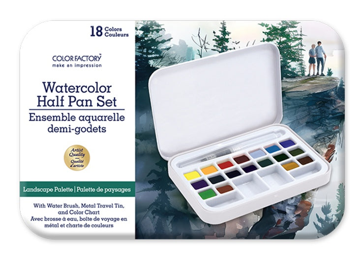 Watercolour 18 Half-Pan Travel Sets