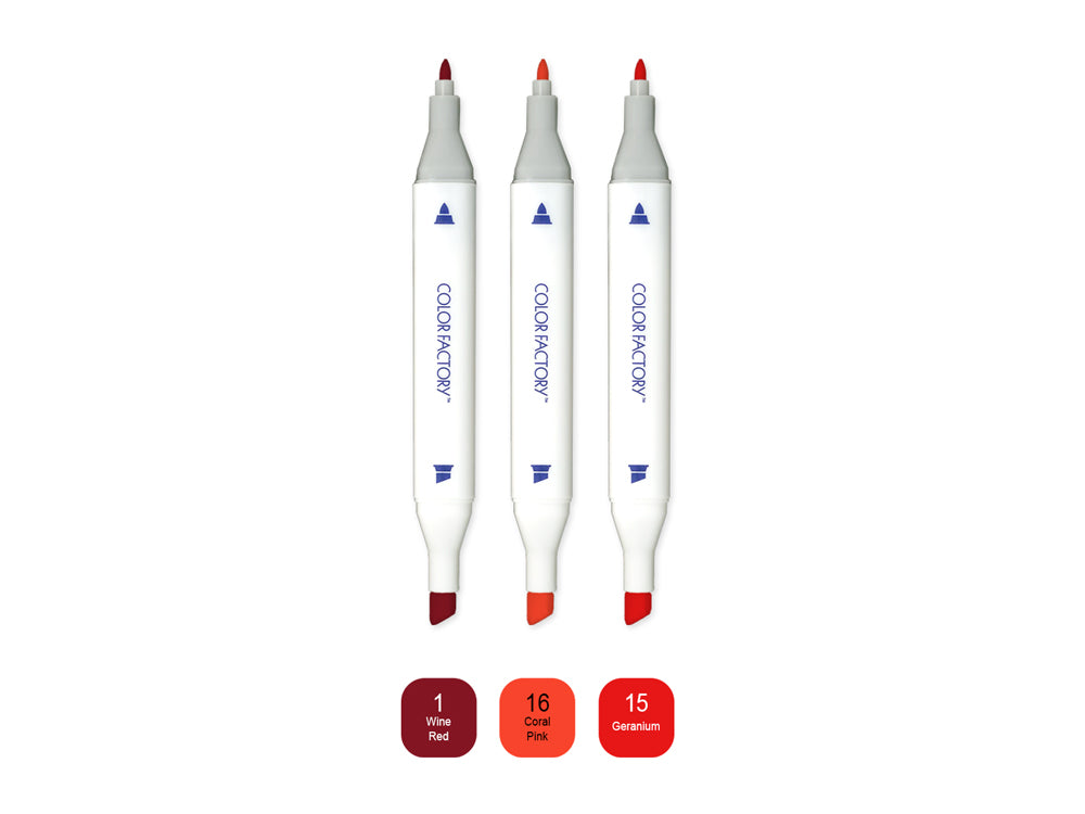 Twin-Tip Alcohol Marker 3-Packs
