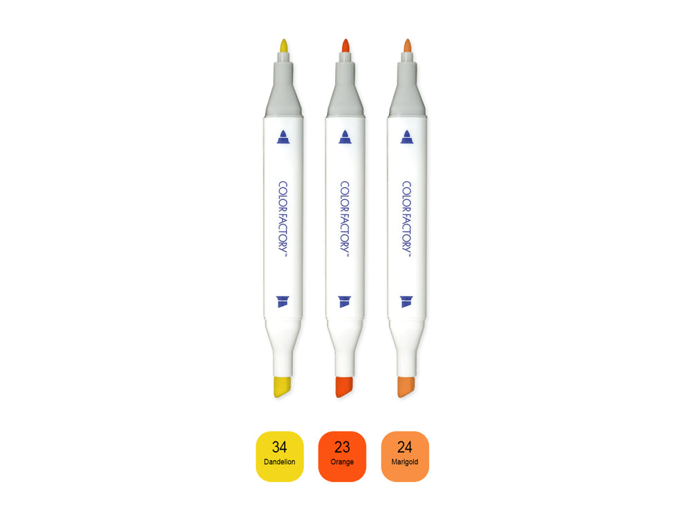 Twin-Tip Alcohol Marker 3-Packs