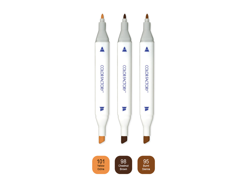 Twin-Tip Alcohol Marker 3-Packs
