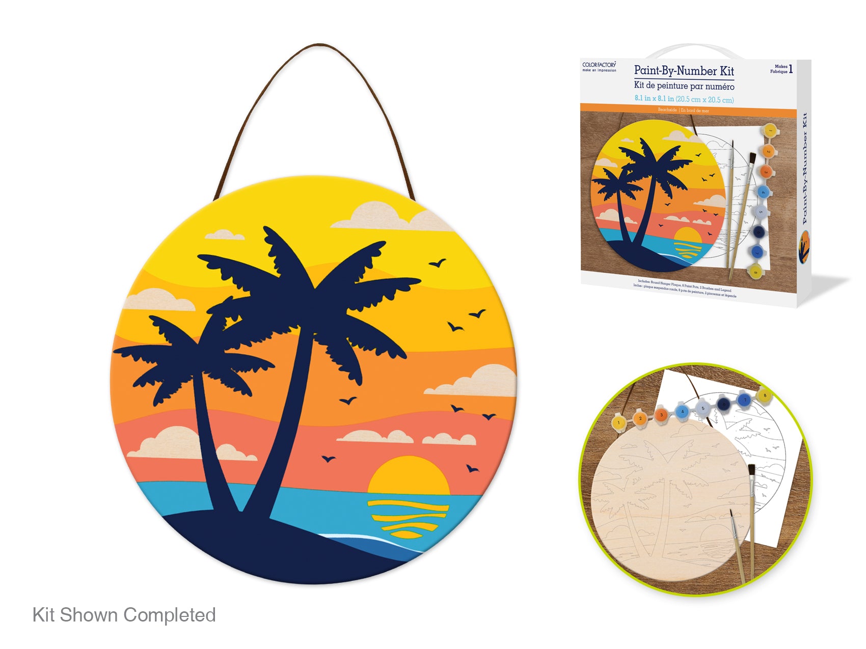 Paint-By-Numbers Hanging Plaque Kits