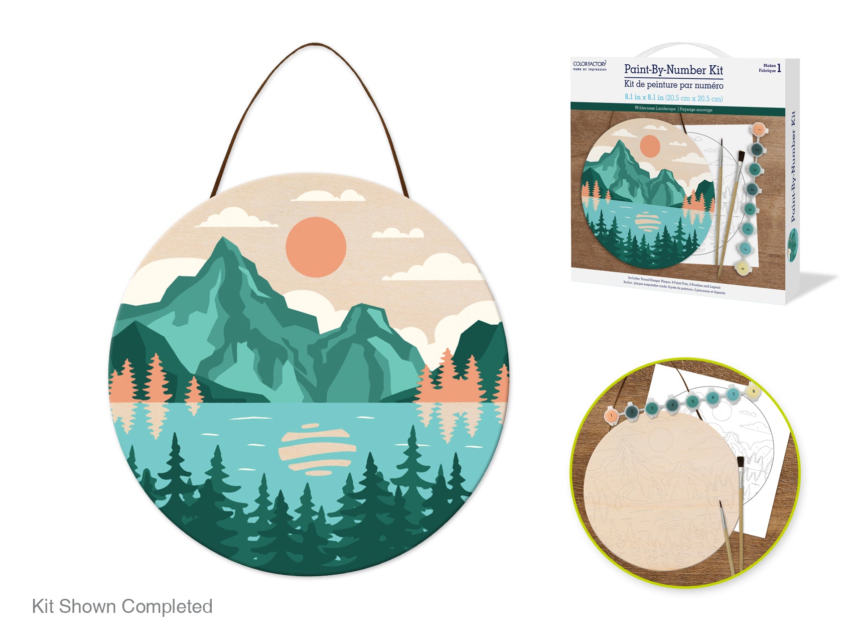 Paint-By-Numbers Hanging Plaque Kits