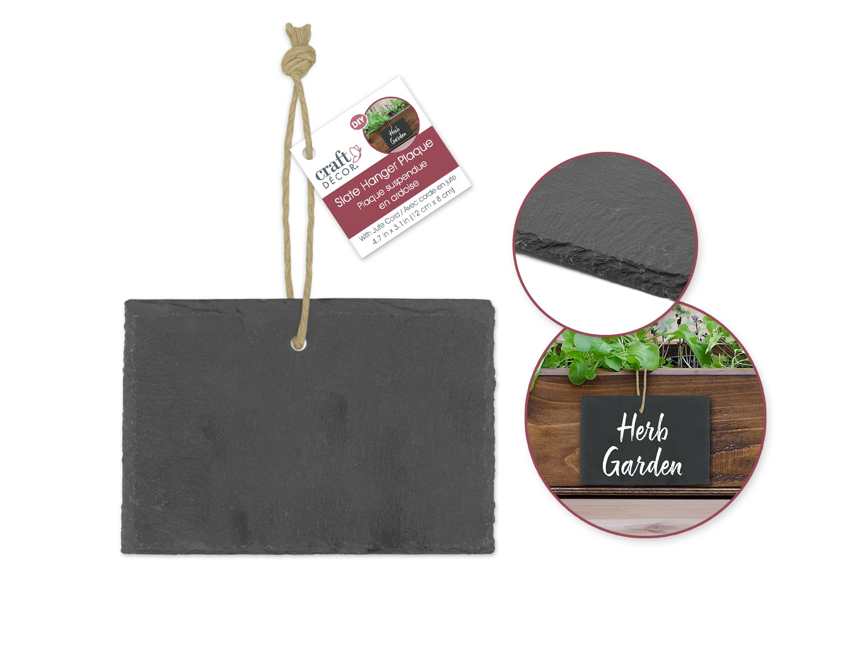 Genuine Slate 10cm Plaques