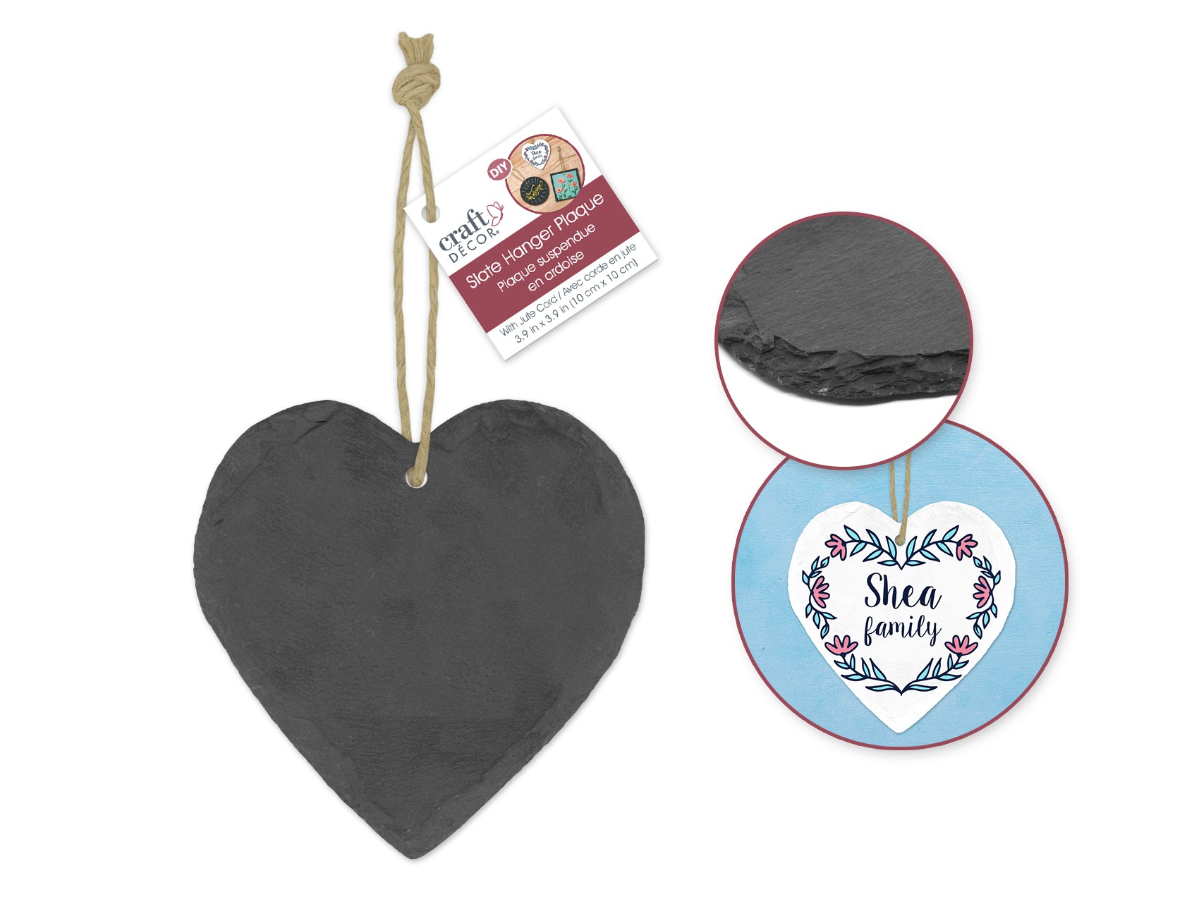 Genuine Slate 10cm Plaques
