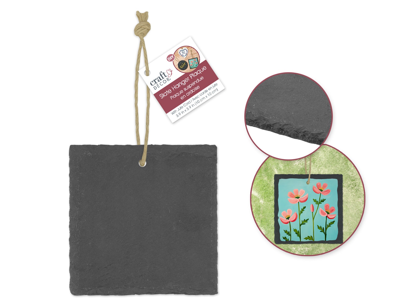 Genuine Slate 10cm Plaques