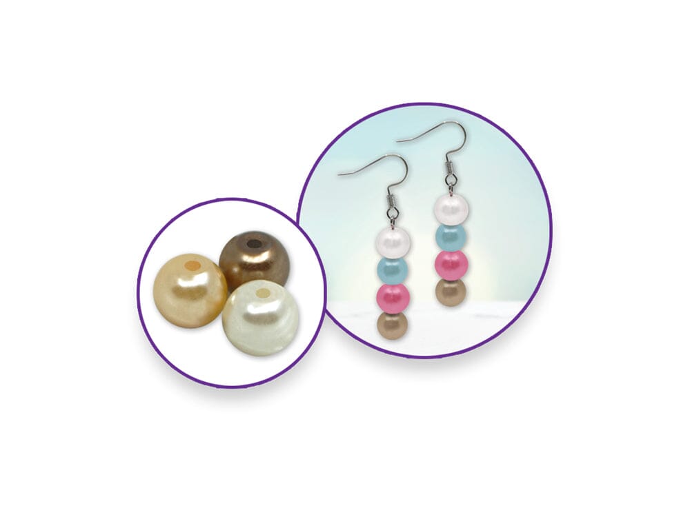 Glass Fired Pearl Beads 35g