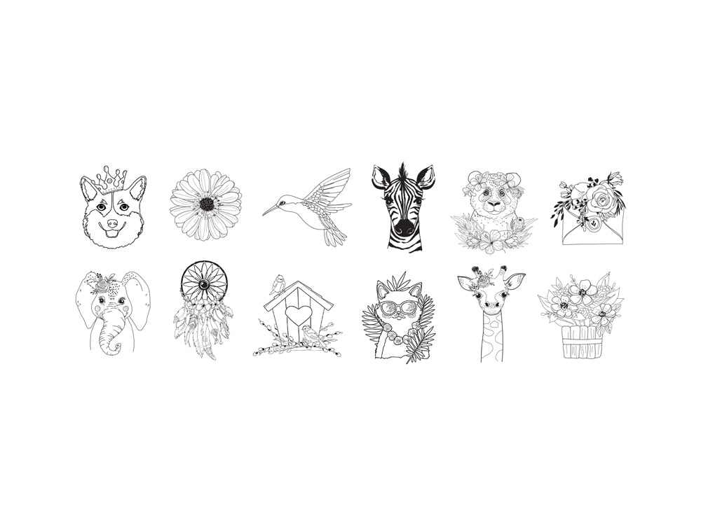 Wood Stamps 1.5" Dreamscape Shapes Asstd.