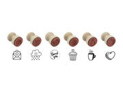Wood Stamps 1" Whimsy Singles