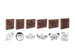 Wood Stamps 2" Square Asstd.