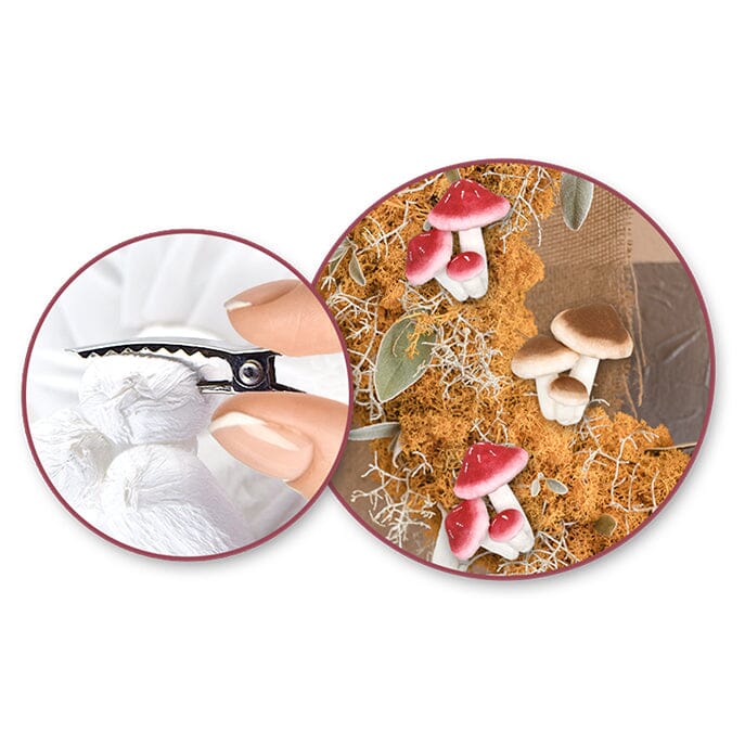 Foam Mushrooms 3pc w/Clip