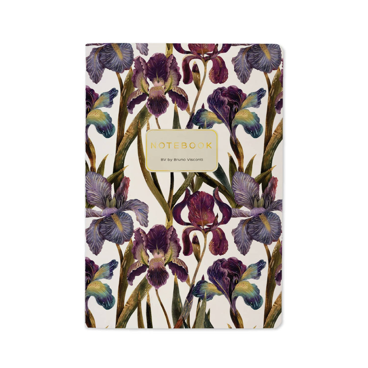 Bruno Visconti Irises lined notebook, cover