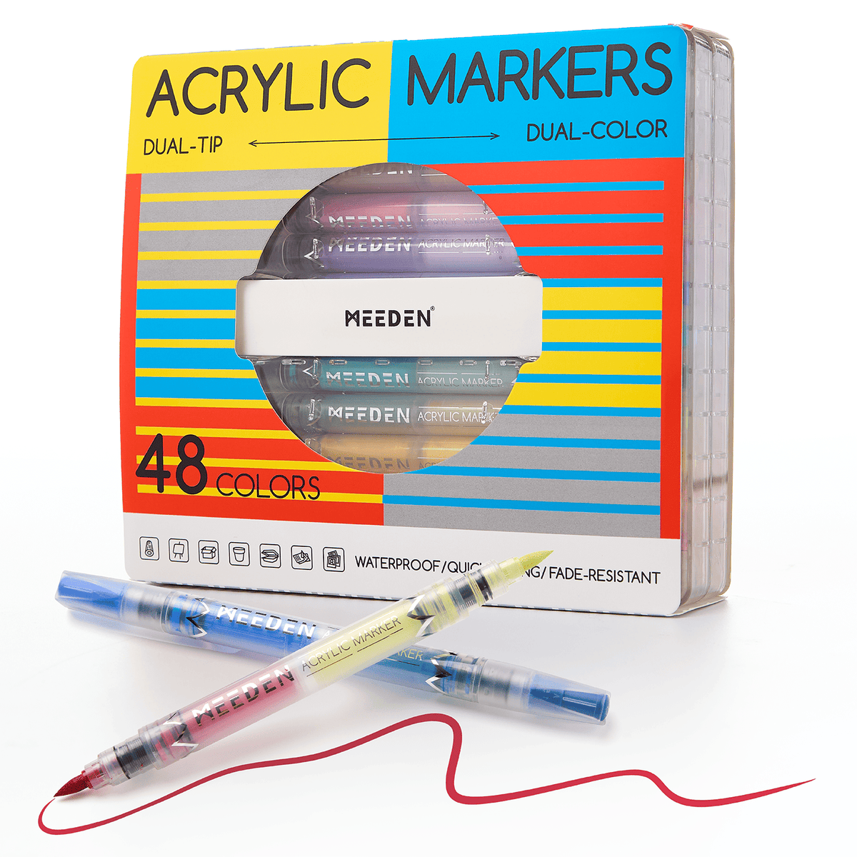 Meeden Acrylic Dual-Colour Dual-Tip Markers – MEEDEN301648