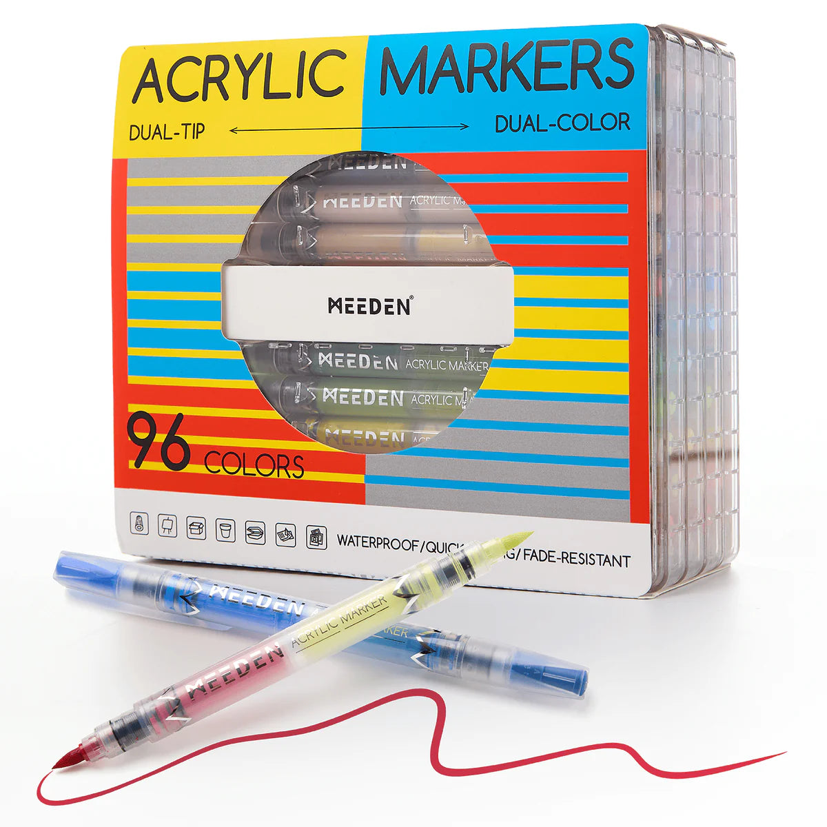 Acrylic Dual-Colour Dual-Tip Markers