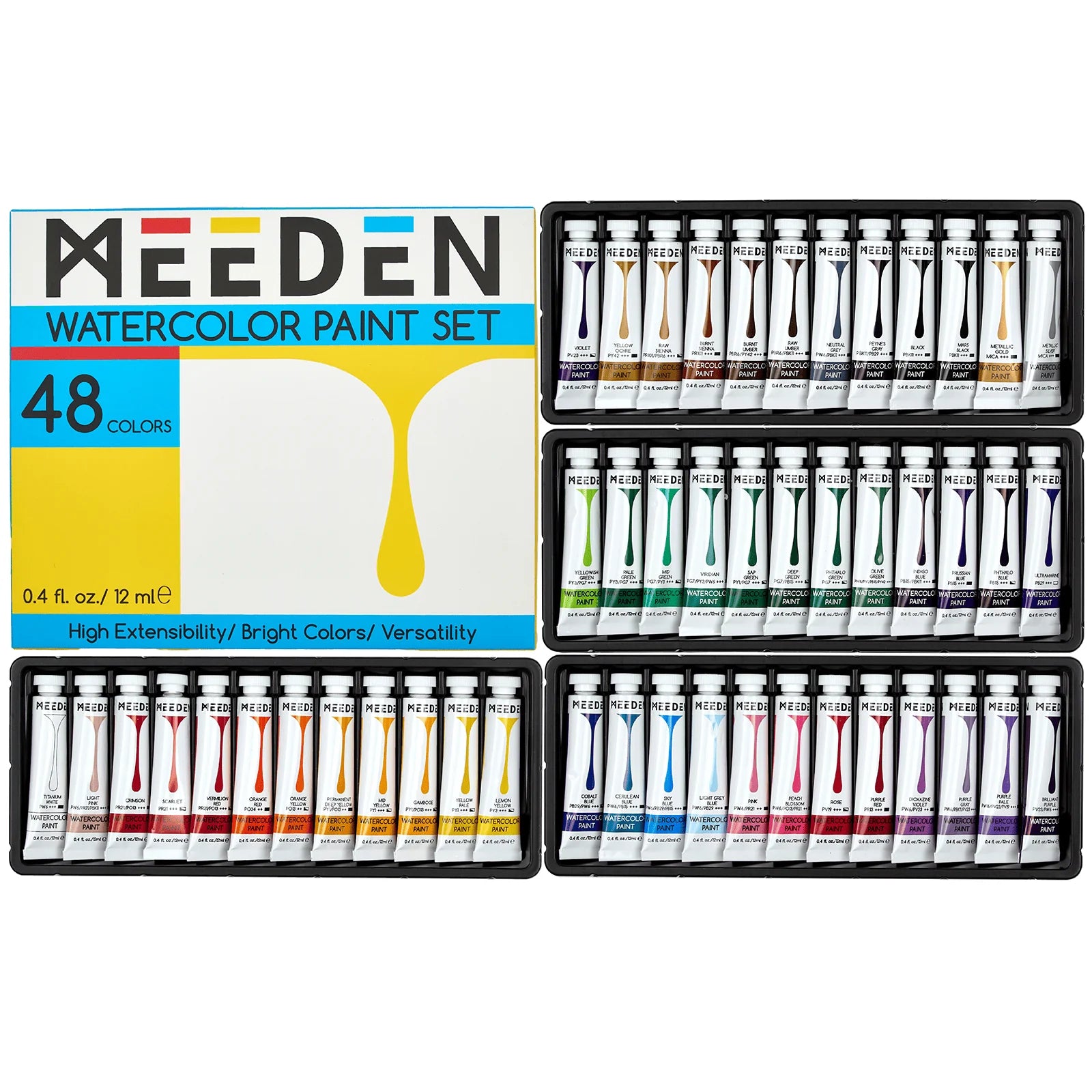 Meeden Watercolour Paint Sets / 12mL Tubes