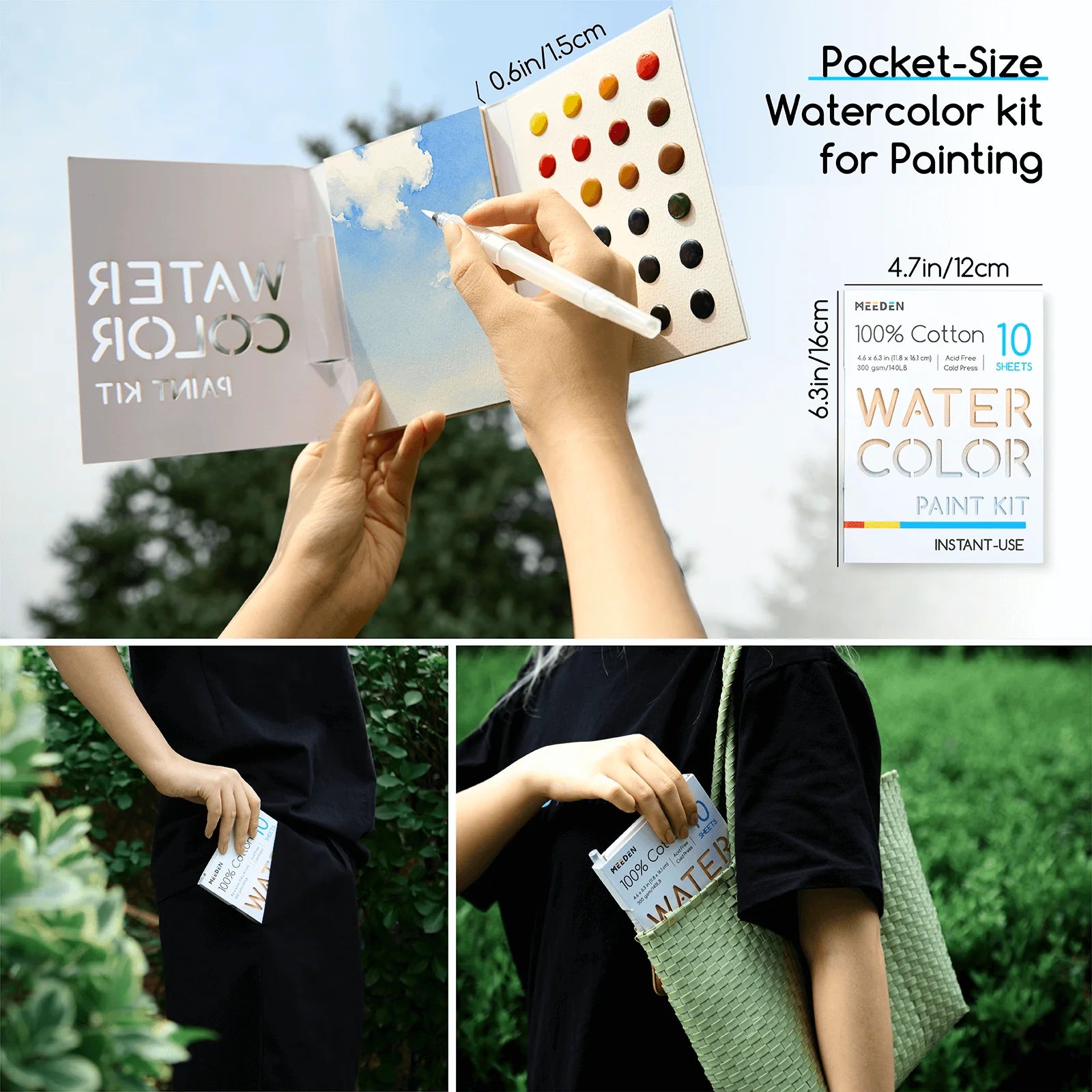 Instant-Use Watercolour Paint Kit